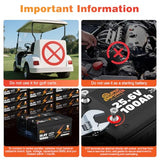 24V 100Ah LiFePO4 Lithium Battery, Deep Cycle Marine Trolling Motor