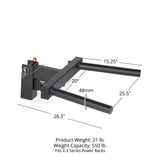 Titan Fitness Y-Dip Bar Fits X-3 Series Power Racks, Rack Mounted Dip Attachment, 550 LB Capacity, Dip Bar Station for Tricep Dips, Bodyweight Training, Calisthenics, Squat Rack
