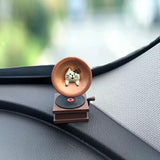 RCASGCAT Mini Cat Desk Figurines, Mini Cut Cat Decor for Office Home Garden Dashboard Decorations
