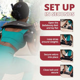 Bellabooty Premium Hip Thrust Belt - Adjustable Exercise Belt for Glutes & Squats - Weightlifting Belt Support for Women - Gray