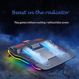 RGB Gaming Laptop Cooler Adjustable Notebook Stand 3000 RPM Powerful Air Flow Cooling Pad for 12-17 Inch Laptop