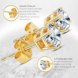 Certified .25-4.0 Carat Lab Grown Diamond Earrings in 14K Gold