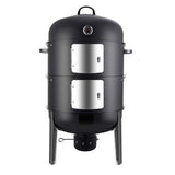 Charcoal BBQ Smoker Grill - 20 Inch Vertical Smoker for Outdoor Cooking Grilling Realcook