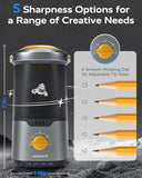 Electric Pencil Sharpener for Kids, Hands-Free, Rechargeable, Auto in & Out Spaceship Fully Automatic Pencil