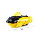 GoolRC Mini Remote Control Submarine, RC Submarine Toy 4-Channel Remote Control Toy Forward/Diving, Backward/Surfacing, Left Turn, Right Turn Yellow