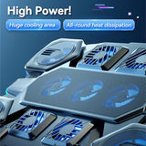 Laptop Cooling Pad - 11 High Speed Turbo Fans Ultra Quiet Laptop Cooler Stand with RGB Lights Digital Display