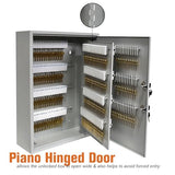 320 Key Cabinet - Dual Lock Control Key Box - Welded 22 Gauge Steel Construction - Scratch Resistant - Write-On Key