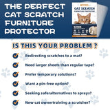 NEWPAII 16PCS Large Anti Cat Scratch Furniture Protector for Sofa, Doors, Couch Corner Protectors from Cats Claws Scratching, Heavy Duty Anti-Claw Shield for Fabric Sofas
