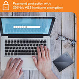 Blue, Portable External Hard Drive, backup software with defense against ransomware