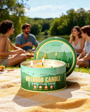 AOOVOO Citronella Candles Outdoor - 3 Wick 12oz Large Camping Candle, Soy Wax Non Toxic, Strong Citronella Scented Candle for Patio Backyard Garden Picnic
