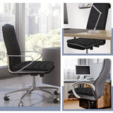 BUYUE Good Support Office Chair Cushion Padded, Soft Velvet Comfortable (1 Count, Black)