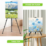 Easel Stand for Sign, Hemndic 66" Easels Stand for Painting Heavy Duty