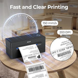 Wireless 4x6 Shipping Label Printer for Shipping Packages, Support Android, iPhone and Windows, Widely Used for Amazon