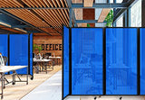 Versare Polycarbonate Room Divider 360 Portable Wall Partition | Freestanding Office Dividers | Locking Wheels | Privacy Screen Panels