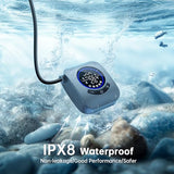 IGRL Portable Shower - 8000mAh Rechargeable Camping Shower Pump with Bath Sponge, 4 Spray Modes, IPX8 Waterproof, Ideal for Outdoor Camping, Travel, Car Washing, Pet Bathing, and Watering Plants, Grey