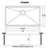 Ruvati 32-inch Undermount 16 Gauge Stainless Steel Workstation Kitchen Sink Single Bowl – Soundproof Multifunction Chef Sink with Cutting Board & Accessories, Brushed Finish Hides Scratches – RVH8300