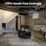 ALORAIR 145 Pints Crawlspace Dehumidifier with Pump, Galaxy 60P