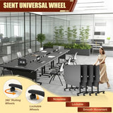 Modular Conference Table for 2-18 Person,Folding Conference Room Table with Wheels