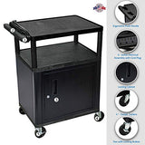 H AV Cart - 3 Shelves Cabinet Electric Visit the Luxor Store