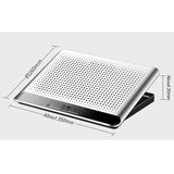MVUYO Portable Laptop Cooling Pad Aluminum Alloy Suitable Laptop Adjustable Laptop