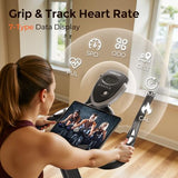 YOSUDA Exercise Bike, Brake Pad Stationary Bike for Home with Exclusive App, Magnetic Indoor Cycling Bike with 300 lb Weight Capacity, Low Noise, Magnetic-Black