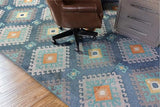 Pemberly Row Glass Chair Mat, 48" x 60" Clear Tempered Glass, Beveled Edges, Ultra-Smooth Surface, Durable Floor Protector for Carpet and Hardwood in Home