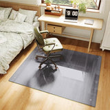 Glass Chair Mat, 30"x48" Heavy Duty Office Chair Mat for Carpet, Grey Carpet Protector Mat for Office Chair