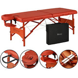 Sport Size Portable Massage Table, 25 Inch- Lightweight and Supportive- Bonus Accessories Included- Tattoo Bed Master Massage