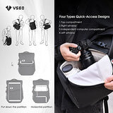 VSGO Black Snipe Camera Backpack 16L – Lightweight 1.1kg Professional DSLR/SLR Photography Bag for Sony, Canon, Nikon Cameras, DJI Stabilizers, Travel & Outdoor Use