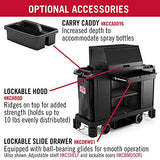 Suncast Commercial Standard Housekeeping Cart with Laundry Bag, Vacuum Holders
