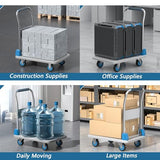 Flatbed Hand Truck, Push Cart Dolly, with Universal Wheels, Suitable Hospitals, Schools