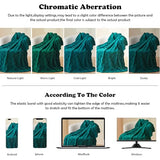 NEWCOSPLAY Super Soft Queen Blanket Dark Teal Premium Silky Flannel Fleece 3D Checkered Lightweight Bed Blanket All Season Use (Dark Teal Checkered, Queen(90"x90"))