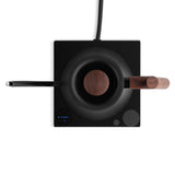 Fellow Stagg EKG Pro Studio Edition Electric Gooseneck Kettle - Pour-Over Coffee, Tea, Quick Heating, Precise Temperature Control, Scheduling, Built-in Brew Timer-Matte Black with Walnut Handle, 0.9 L