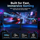 Deco Gear OLED 49 Inch Curved Monitor, 5K2K 5120×1440 Ultrawide Dual QHD