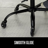 GORILLA GRIP Slip Resistant Office Chair Mat for Carpet Floors, Smooth Glide Under Desk Carpeted Floor Protector, Clear