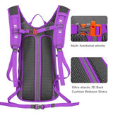 LARIPOP 18L Hydration Backpack with 2L BPA-Free Leak-Proof Water Bladder, Lightweight Breathable Reflective Daypack for Hiking Cycling MTB Trail Running Camping Men Women