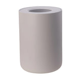 Maxi Collection Large Bathroom Trash Can – 6 Gallon Resin Waste Bin with Lid, 10x10x14 Inch Modern Garbage Can, Fits Standard 5-6 Gallon Bags (White)