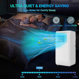 Portable Air Conditioners, 10,000 BTU Room AC Unit Portable With Remote Controller,Up to 450 Sq.Ft, White