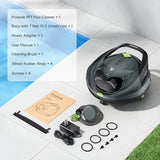 PF1 Cordless Robotic Pool Vacuum Cleaner for Above & In-Ground Pools – Triple-Layer Filtration, 150 Min Runtime, Floor-Only Cleaning, Covers 1345 Sq.Ft, Includes Floating Buoy