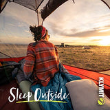Klymit Klymaloft Lofted Inflatable Sleeping Pad for Camping With Memory Foam, Ultra-Thick Hiking and Backpacking Air Bed, 5 Inch Thick, Regular