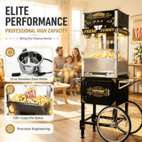 Commercial Popcorn Machine with Cart