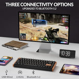 Rapid Trigger Wireless Custom Keyboard with Hall Effect Gateron Double-Rail Magnetic Switch