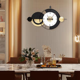 Anmotpe Large Modern Wall Clocks Big Wall Clock Nordic Style Metal Dial Battery Operated Clocks for Living Room Kitchen Bedroom 20.8X34.2inch