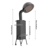 1200W Professional Hooded Hair Dryer, Adjustable Standing Hair Dryer with 2 Wheels and 6.56ft Long Power Cord, Salon Dryers with Hood, Room Temperature to 70 ℃/158℉