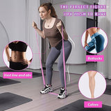 5 Pcs Resistance Bands for Working Out Women and Men, Physical Therapy Bands, Latex Free Elastic and Exercise Bands Set for Stretching, Suitable (Pink)