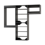 MODCART Modular Closet System - 66" Wide Organizer Towers, Wooden Storage for Walk-In Closets, Wall Mounted Wardrobe Organizer Kit - Black