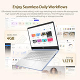 HP Stream 14" HD Student&Business Laptop with AI Copilot, Intel Processor N150