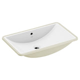 Moen White Vitreous China Undermount Sink, 23.625 X 14.75 X 7 Inch Rectangle Bathroom Sink with a High Gloss Porcelain Finish for Vanity Countertop Placement, BGCW10RU1223