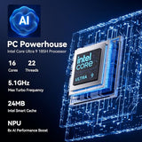 GEEKOM GT13 MAX Professional Workloads Mini PC, Intel Ultra 9 185H|DDR5