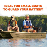 Litime Portable Battery Box Fits Group 24/27/31 Size Batteries for Boats, Marine, RV, Trailer, Trolling Motor Includes 12 Volt Accessory Socket, Built-in Voltmeter